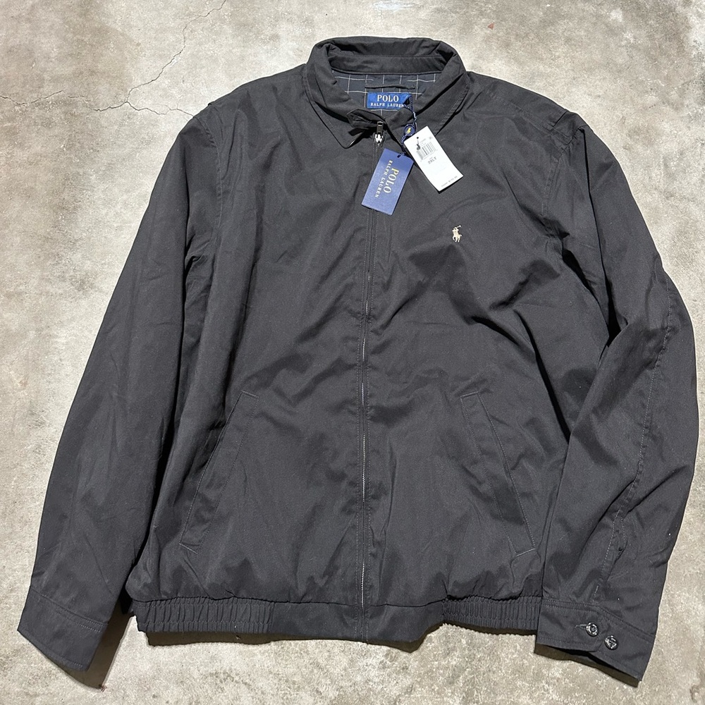 NWT polo Ralph Lauren Harrington jacket coat black